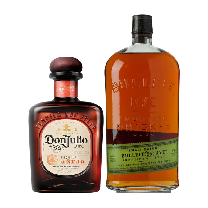 Don Julio Tequila 750ml & Bulleit Bourbon Combo Package 1.75 Liter
